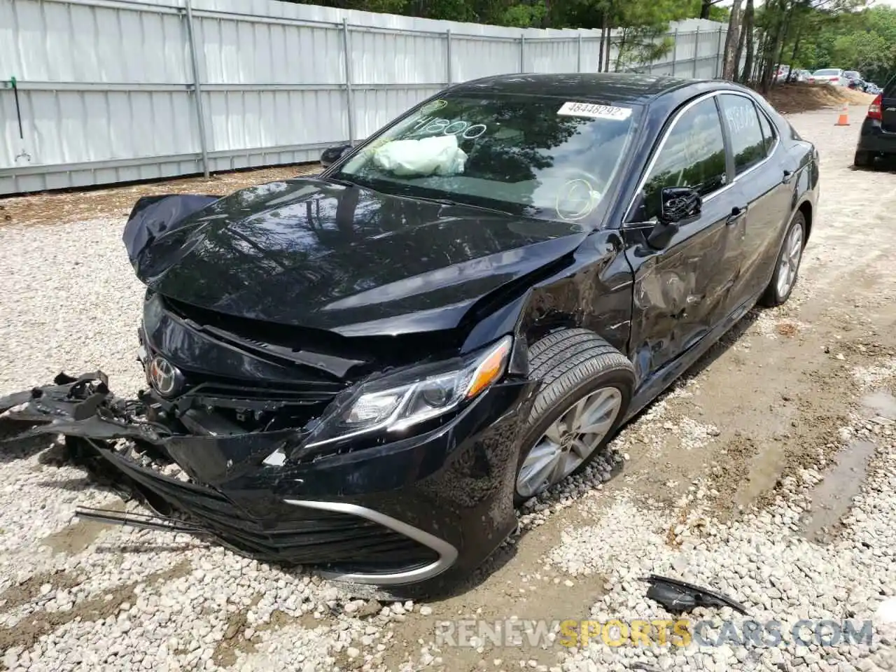 2 Photograph of a damaged car 4T1C11AK0MU462536 TOYOTA CAMRY 2021