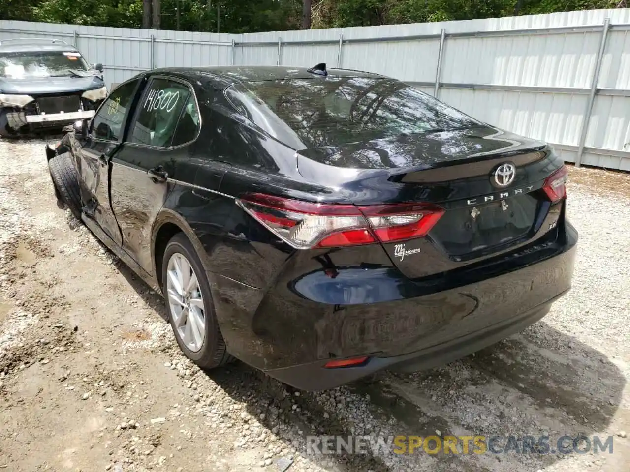 3 Photograph of a damaged car 4T1C11AK0MU462536 TOYOTA CAMRY 2021