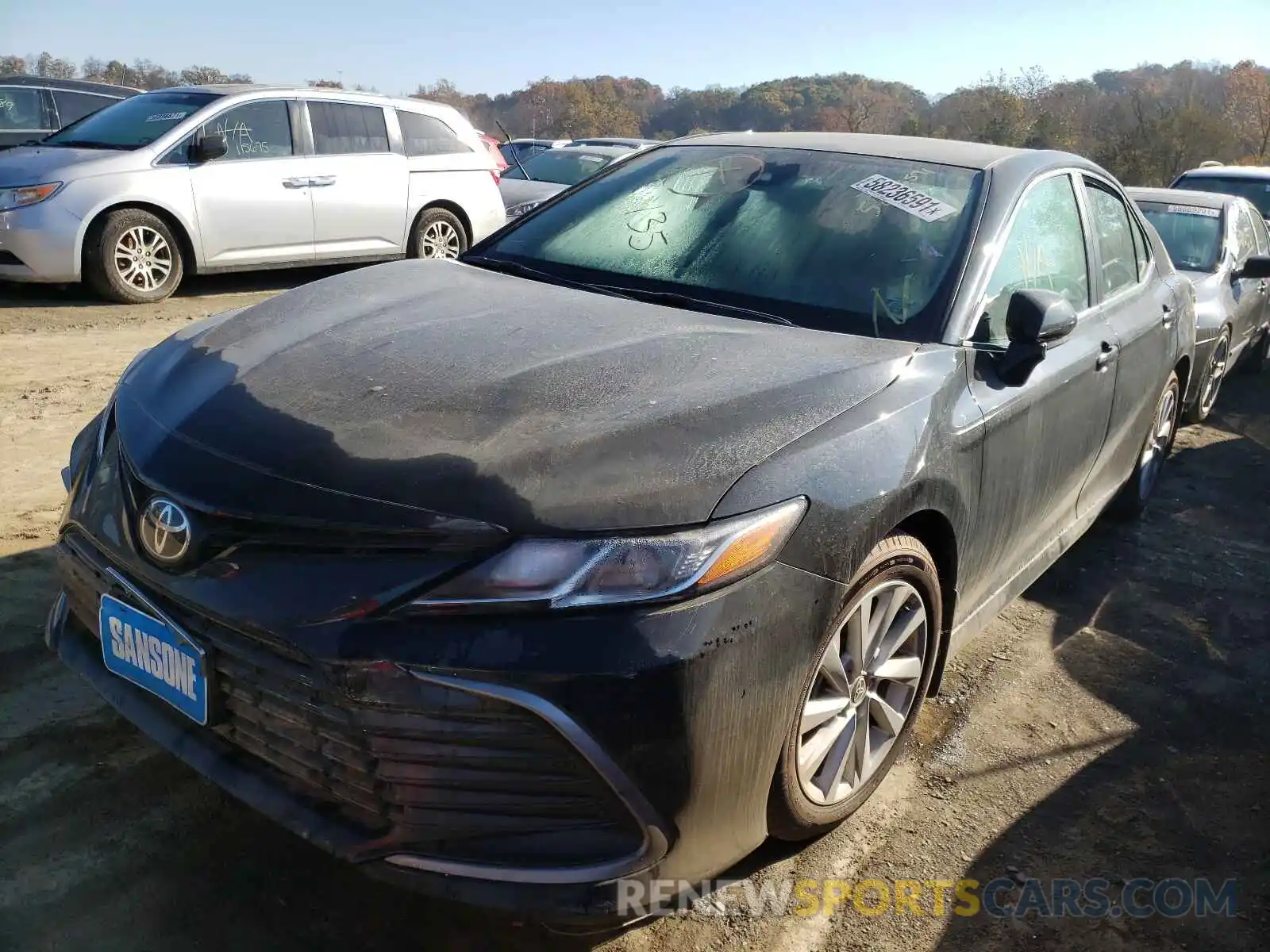 2 Photograph of a damaged car 4T1C11AK0MU481622 TOYOTA CAMRY 2021