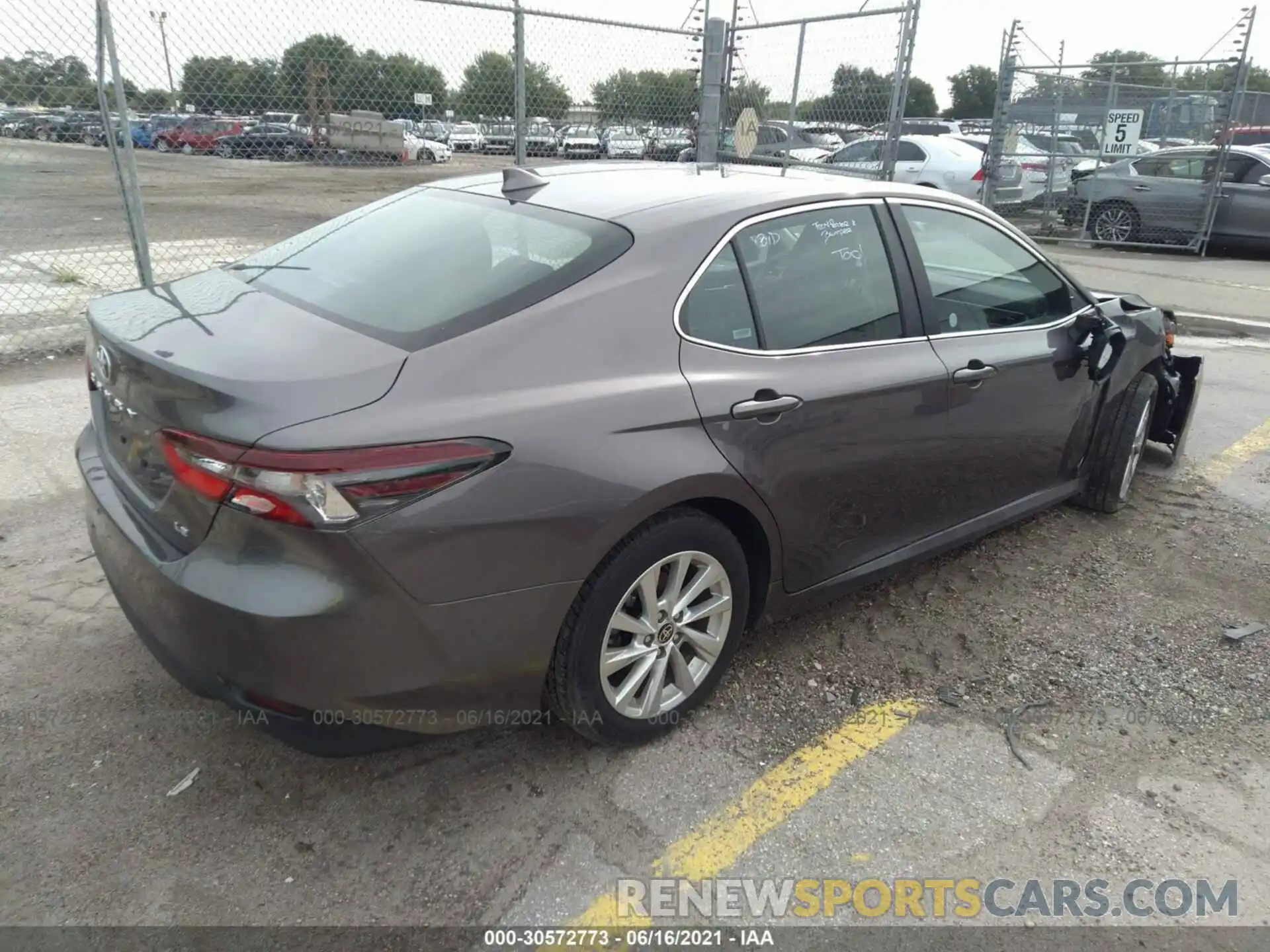 4 Photograph of a damaged car 4T1C11AK0MU558246 TOYOTA CAMRY 2021