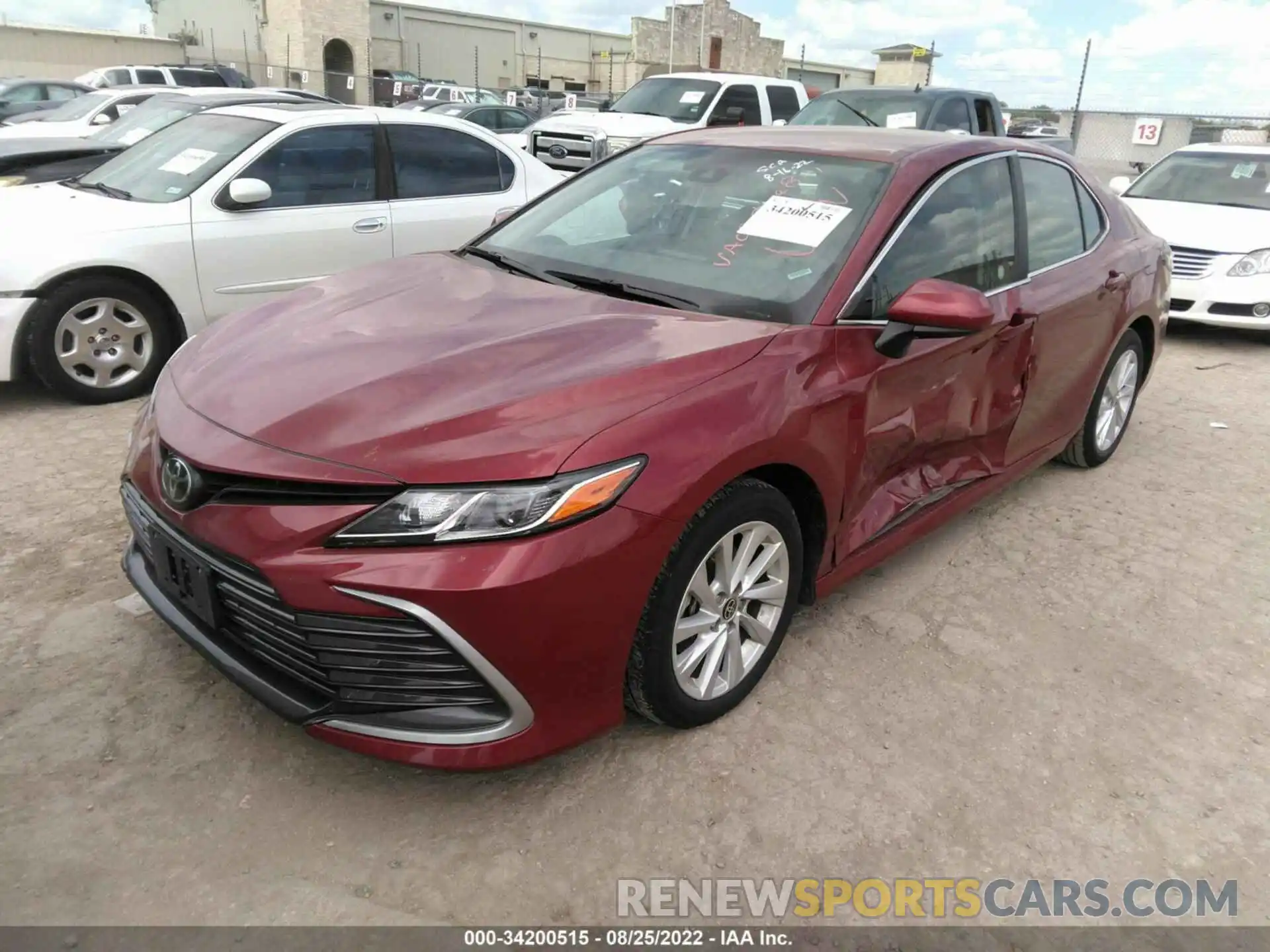 2 Photograph of a damaged car 4T1C11AK0MU592672 TOYOTA CAMRY 2021