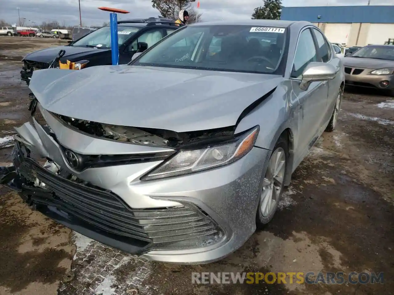 2 Photograph of a damaged car 4T1C11AK1MU405391 TOYOTA CAMRY 2021