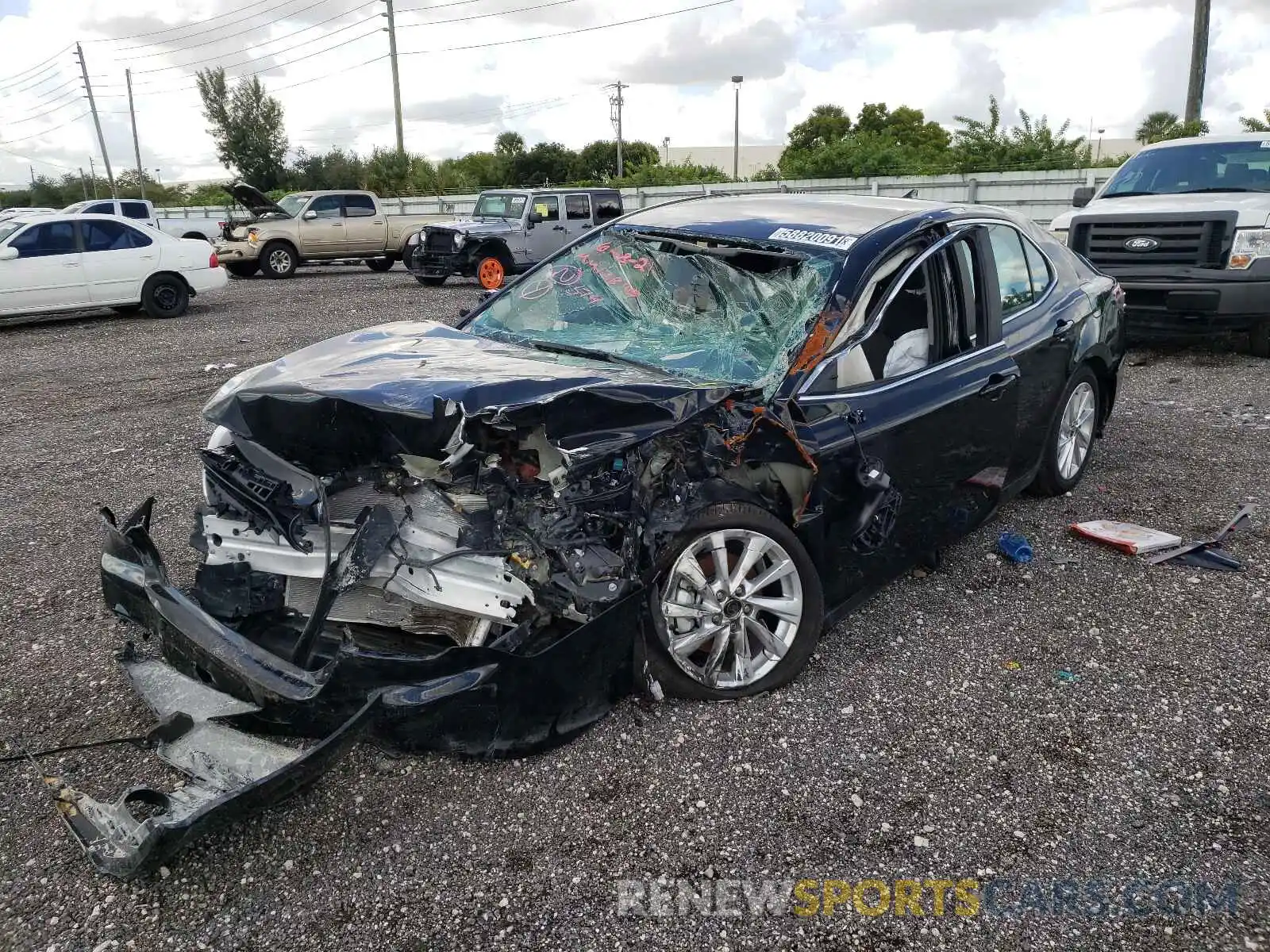 2 Photograph of a damaged car 4T1C11AK1MU443820 TOYOTA CAMRY 2021