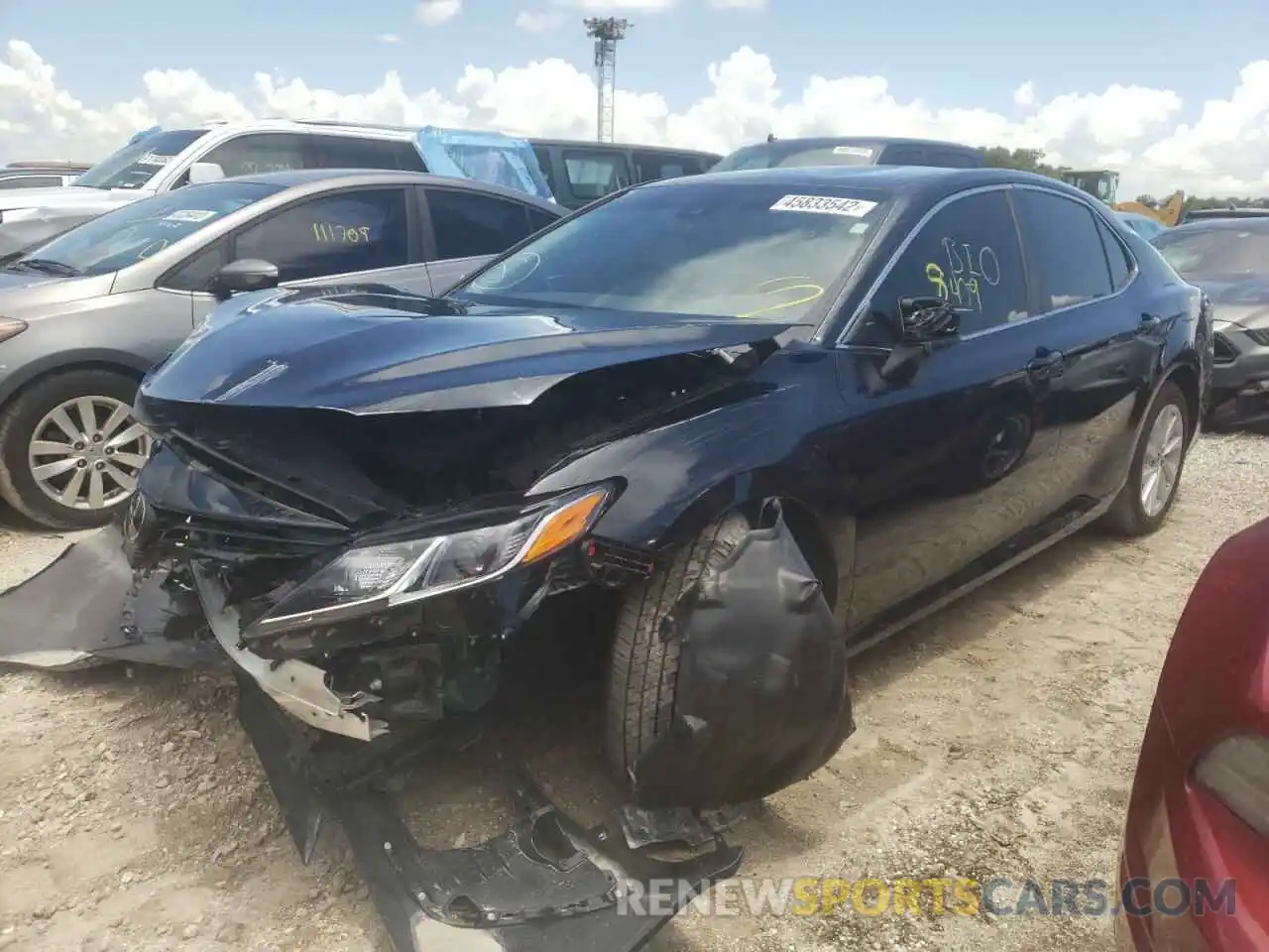 2 Photograph of a damaged car 4T1C11AK1MU492855 TOYOTA CAMRY 2021