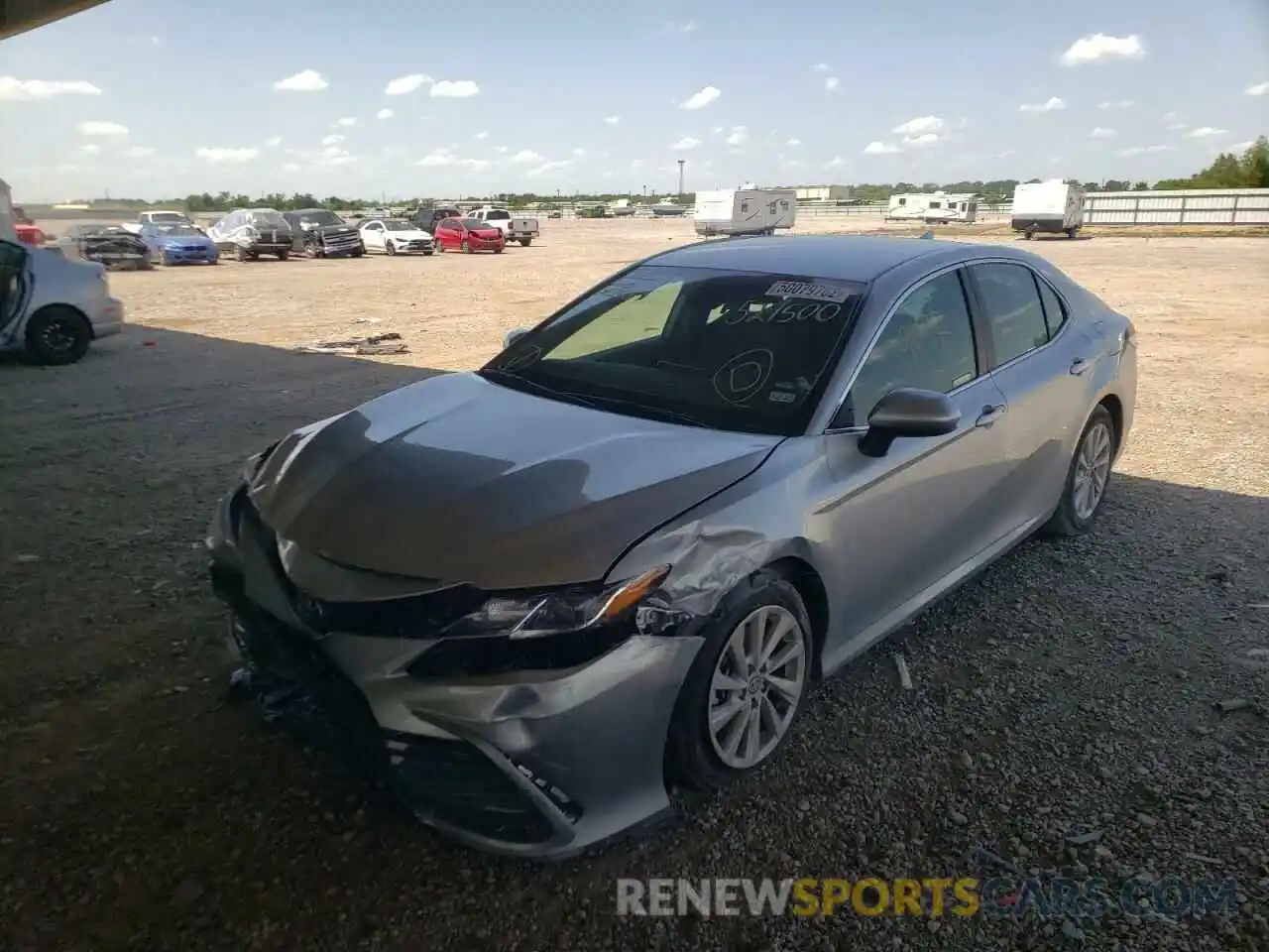 2 Photograph of a damaged car 4T1C11AK1MU521500 TOYOTA CAMRY 2021