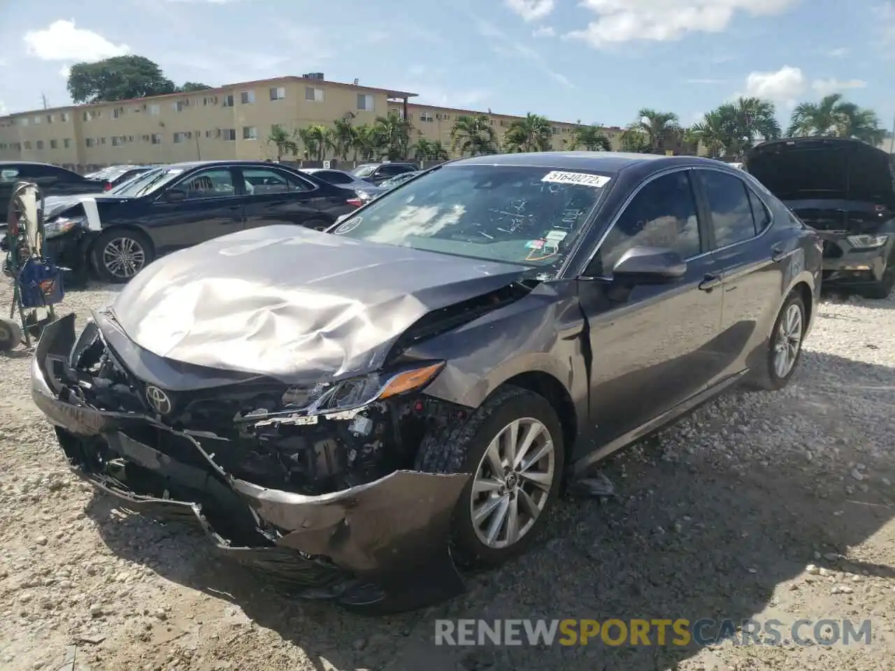 2 Photograph of a damaged car 4T1C11AK1MU524655 TOYOTA CAMRY 2021