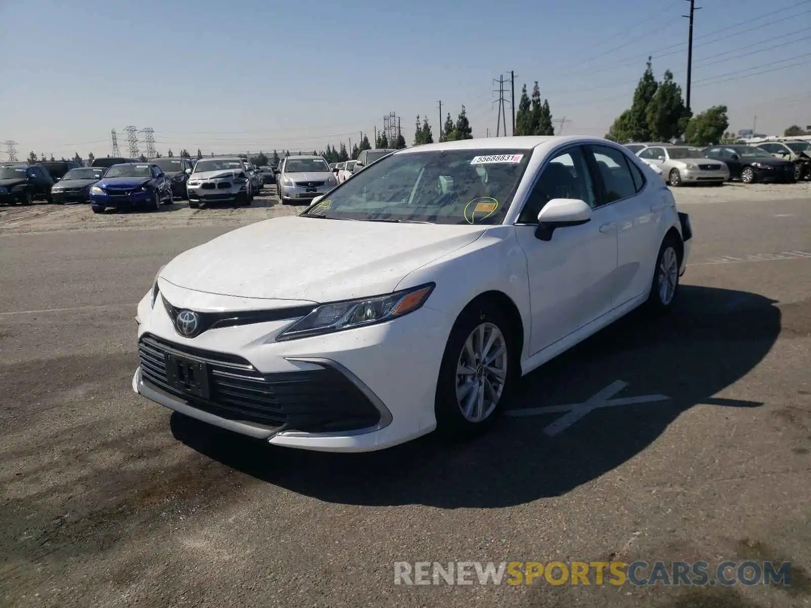 2 Photograph of a damaged car 4T1C11AK1MU560393 TOYOTA CAMRY 2021