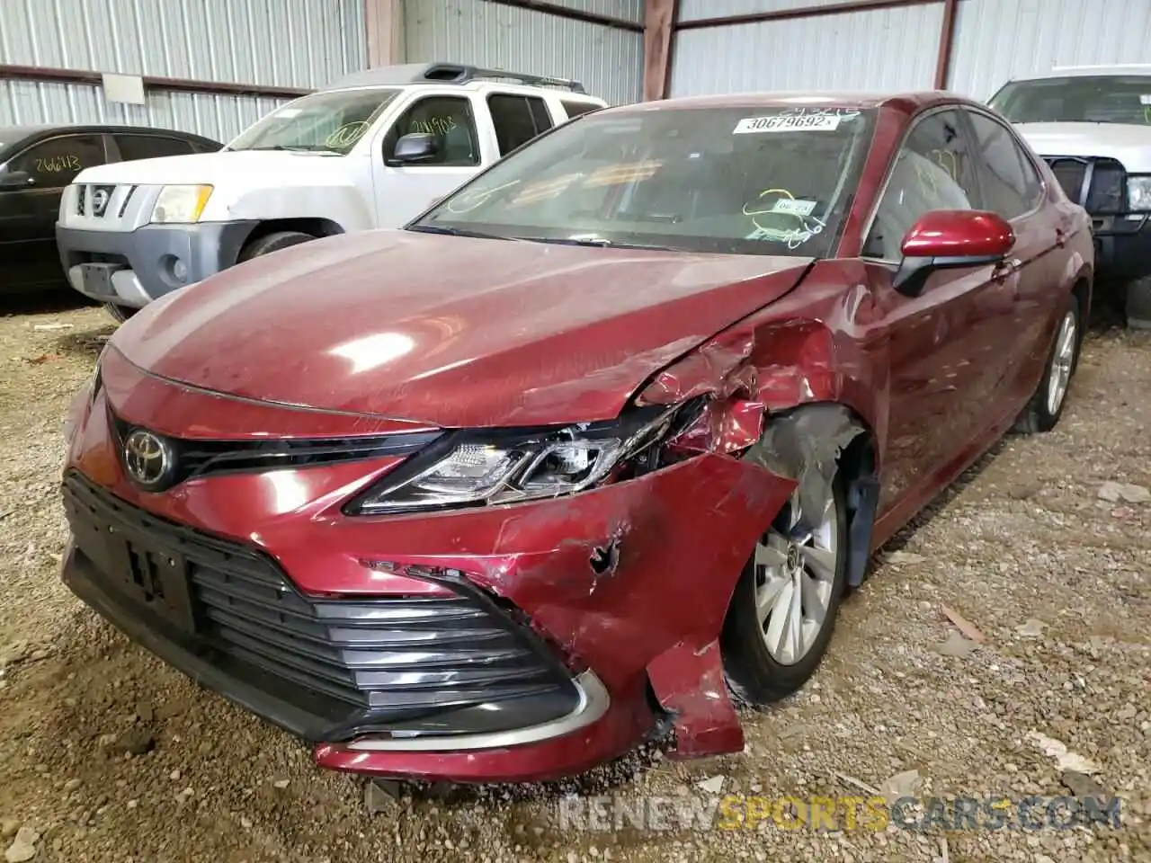 2 Photograph of a damaged car 4T1C11AK1MU572561 TOYOTA CAMRY 2021