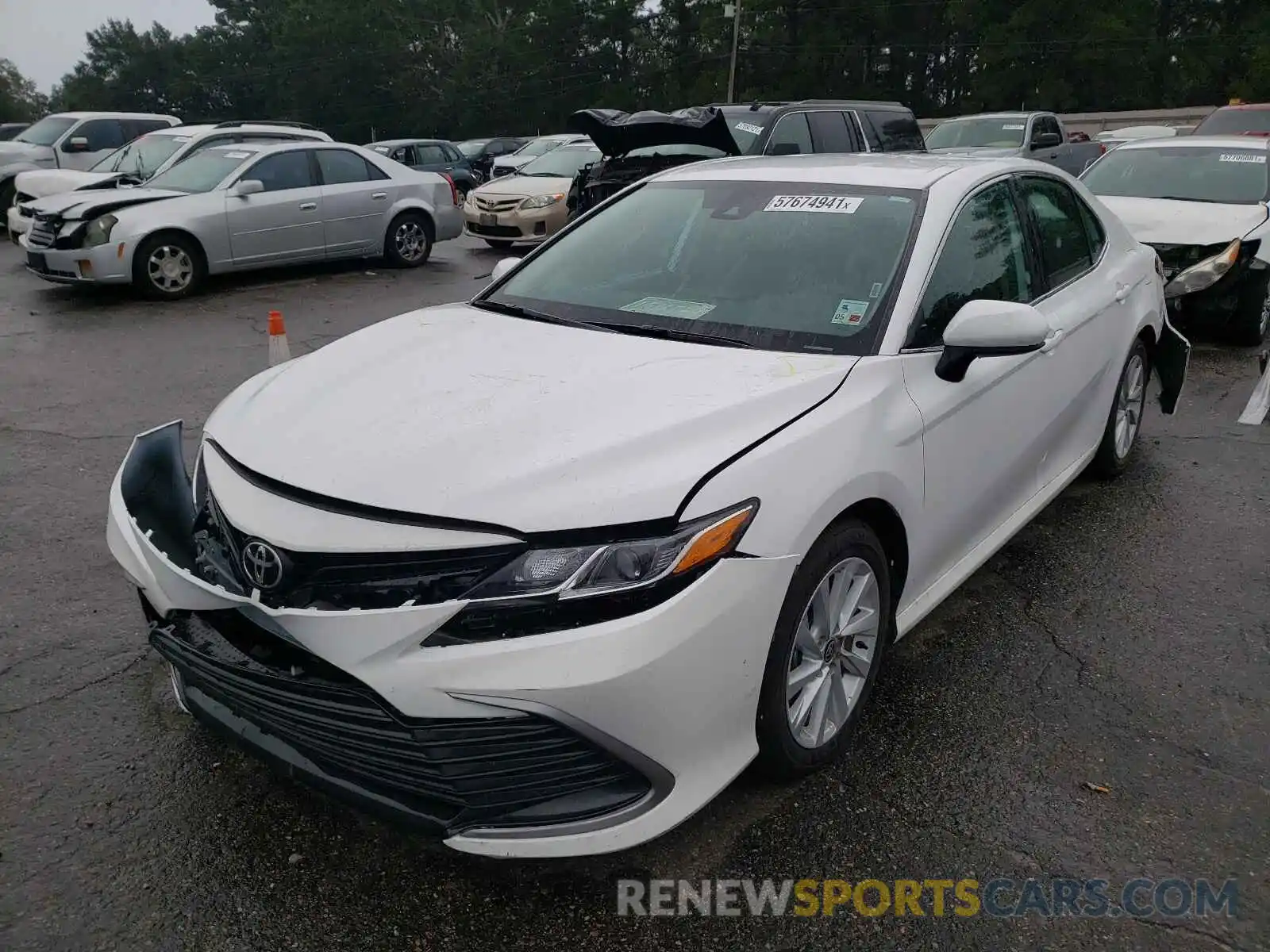 2 Photograph of a damaged car 4T1C11AK1MU572740 TOYOTA CAMRY 2021