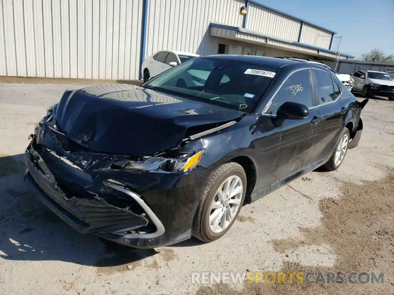 2 Photograph of a damaged car 4T1C11AK1MU574178 TOYOTA CAMRY 2021