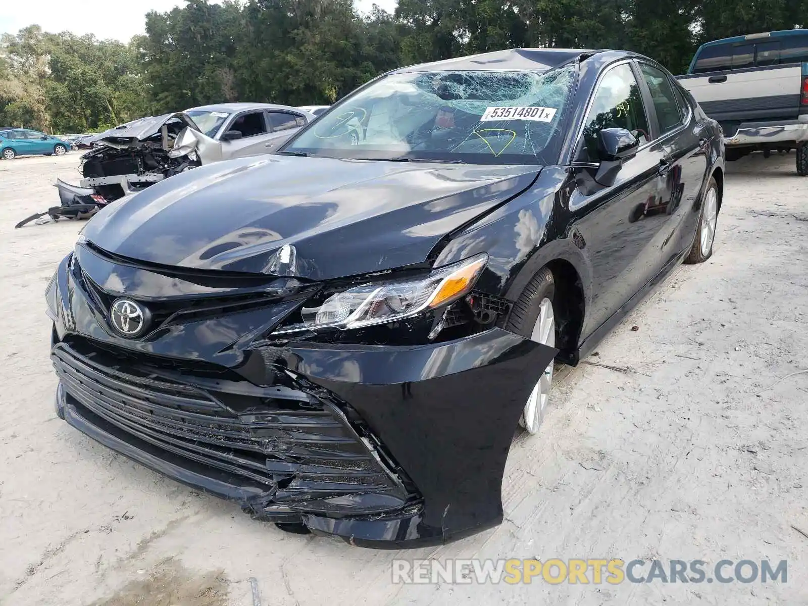 2 Photograph of a damaged car 4T1C11AK1MU588730 TOYOTA CAMRY 2021