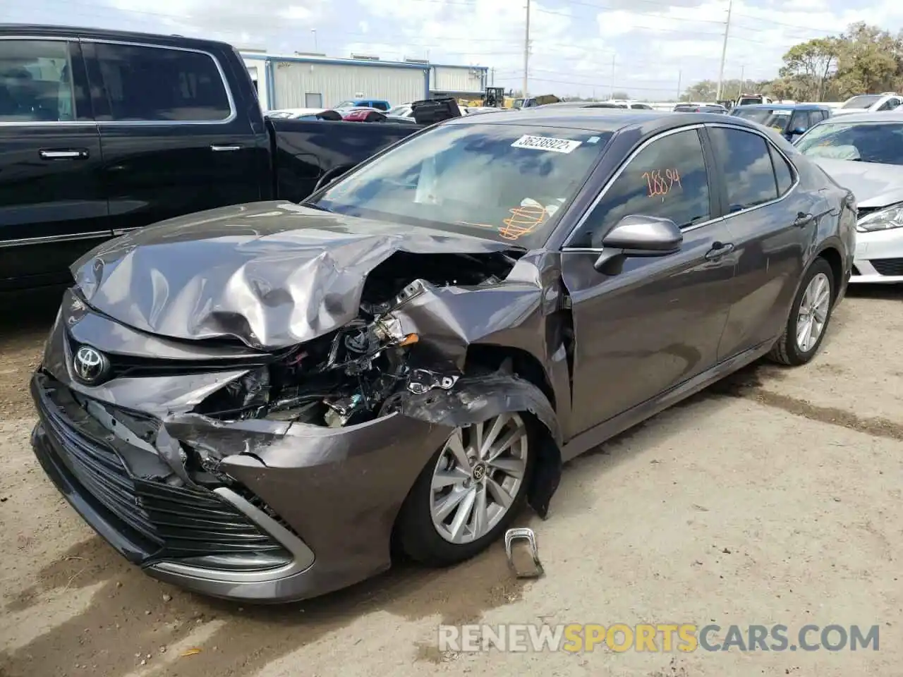 2 Photograph of a damaged car 4T1C11AK1MU600231 TOYOTA CAMRY 2021