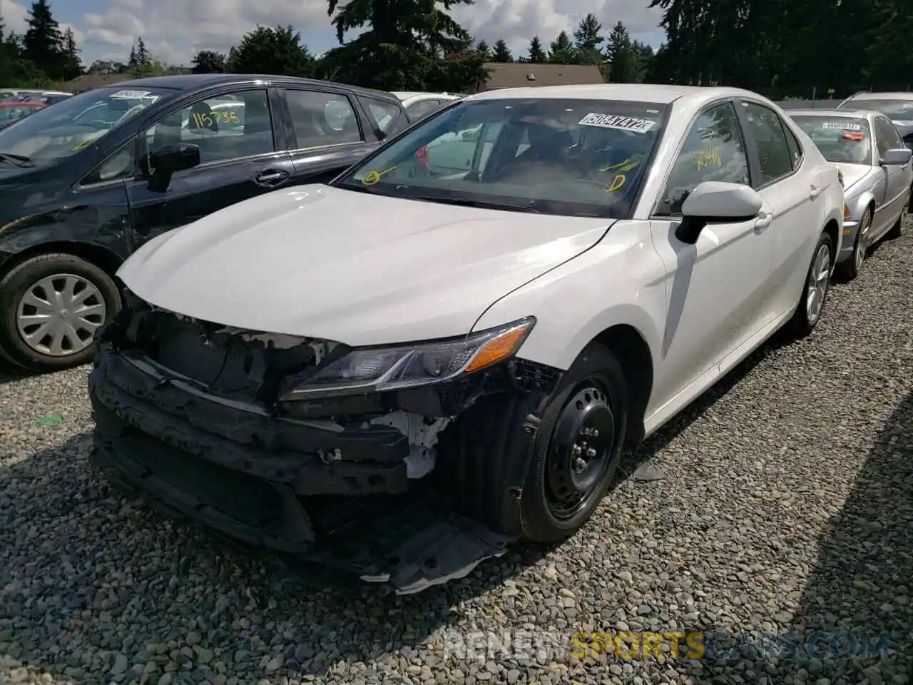 2 Photograph of a damaged car 4T1C11AK1MU601265 TOYOTA CAMRY 2021