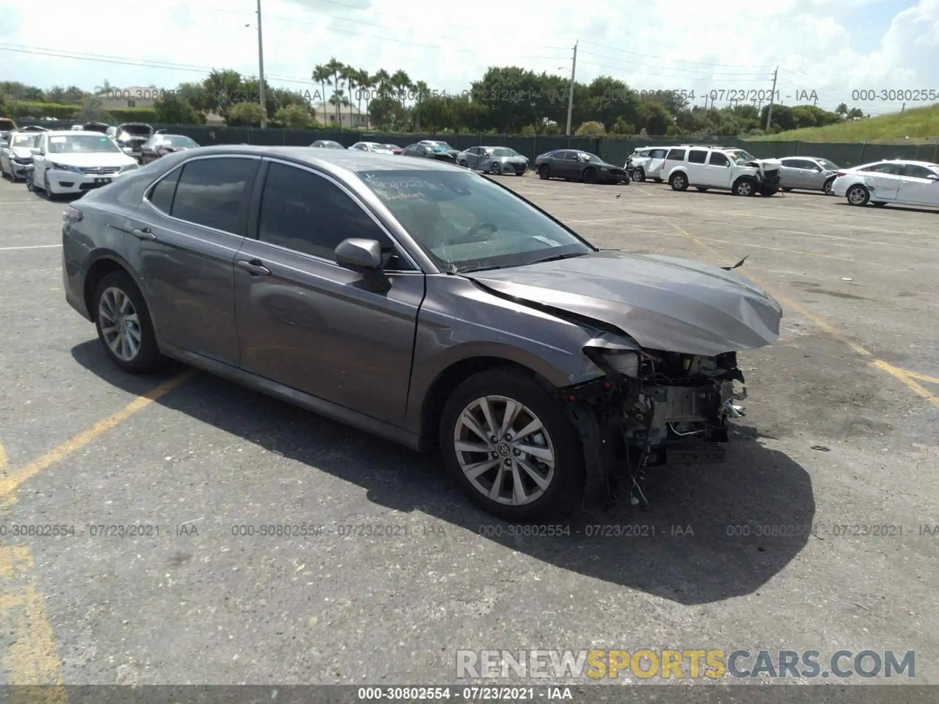 1 Photograph of a damaged car 4T1C11AK2MU444104 TOYOTA CAMRY 2021