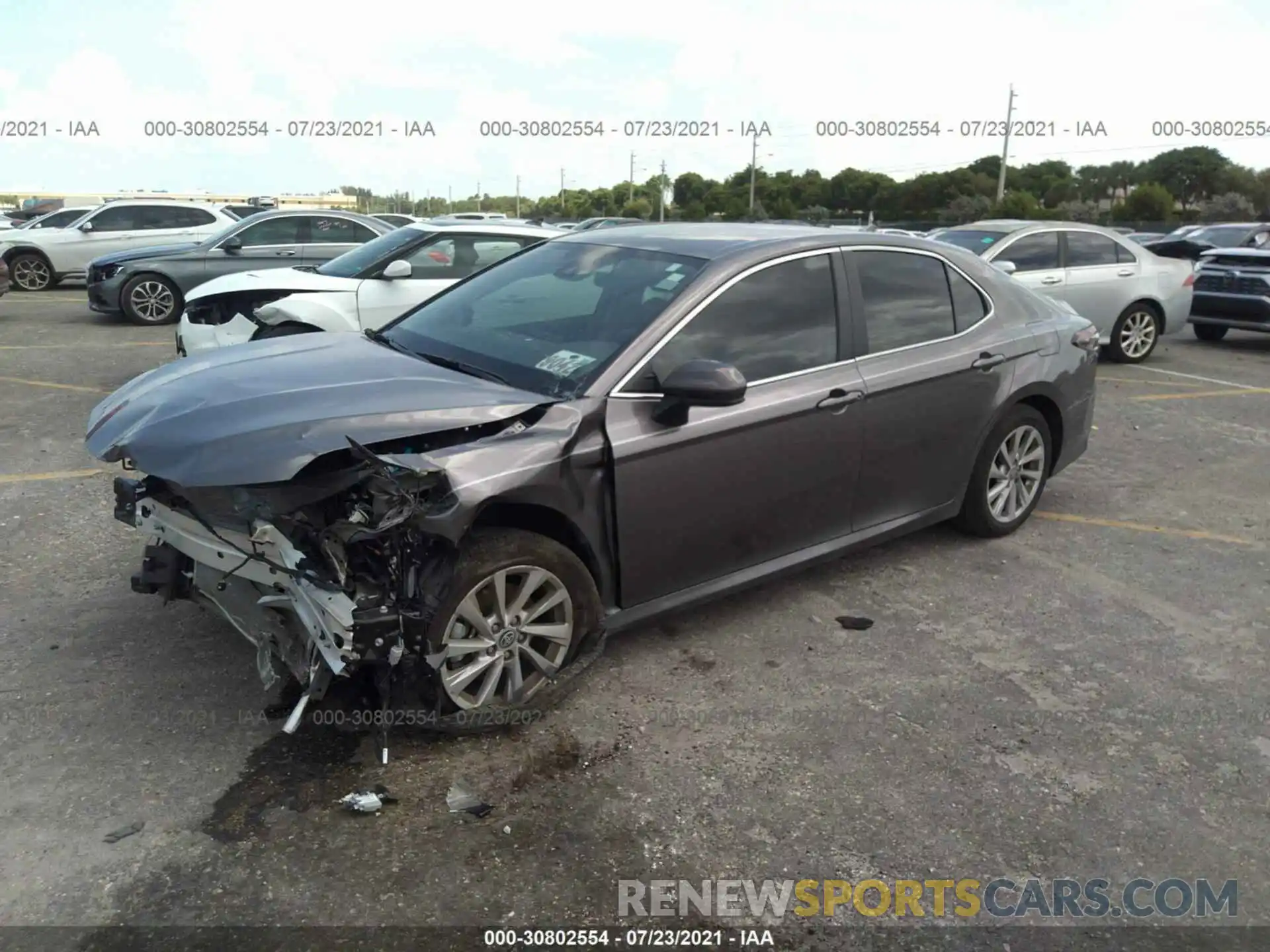 2 Photograph of a damaged car 4T1C11AK2MU444104 TOYOTA CAMRY 2021