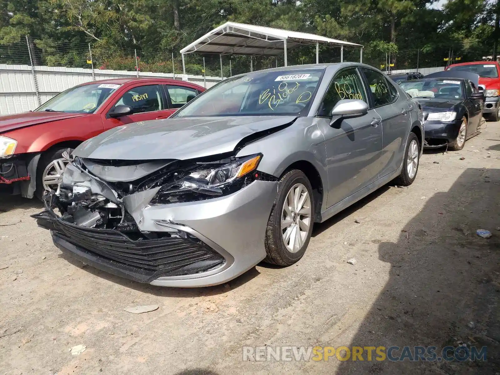 2 Photograph of a damaged car 4T1C11AK2MU455068 TOYOTA CAMRY 2021