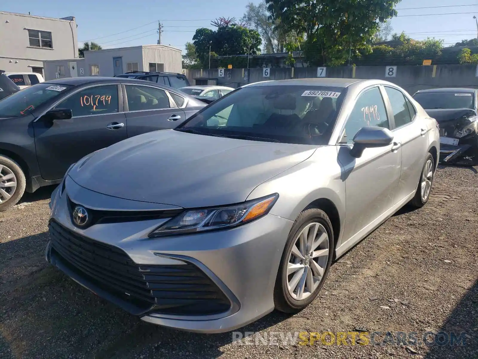 2 Photograph of a damaged car 4T1C11AK2MU455295 TOYOTA CAMRY 2021