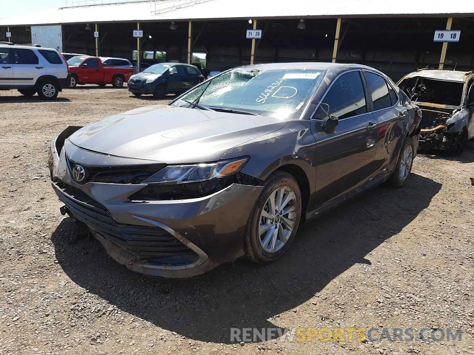 2 Photograph of a damaged car 4T1C11AK2MU469133 TOYOTA CAMRY 2021