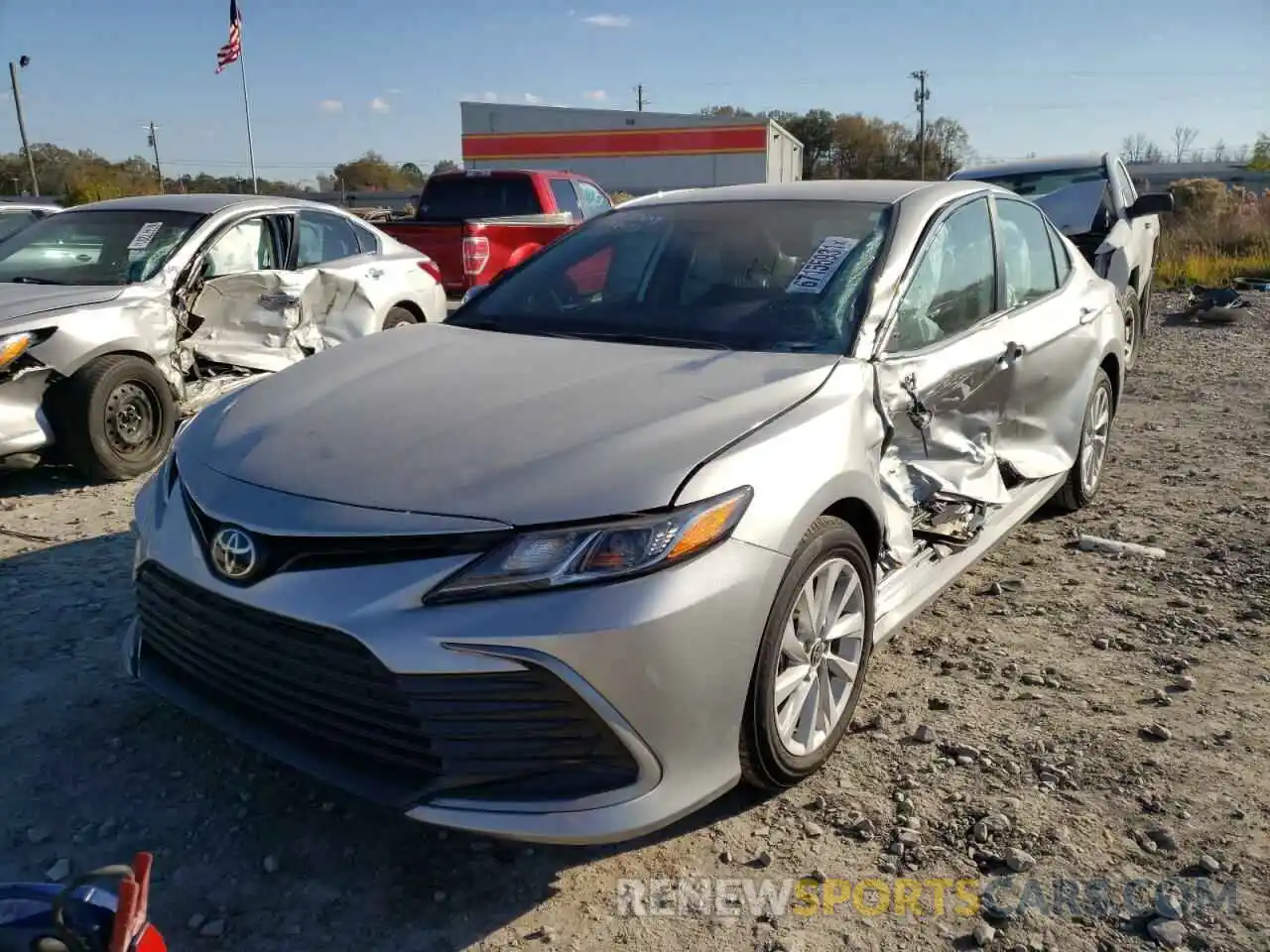 2 Photograph of a damaged car 4T1C11AK2MU495294 TOYOTA CAMRY 2021