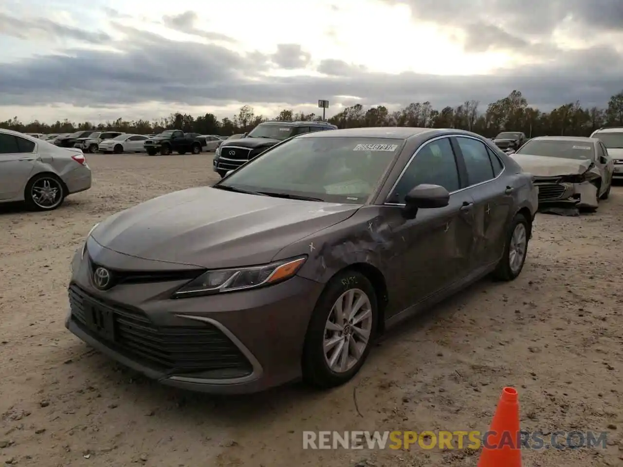 2 Photograph of a damaged car 4T1C11AK2MU528049 TOYOTA CAMRY 2021