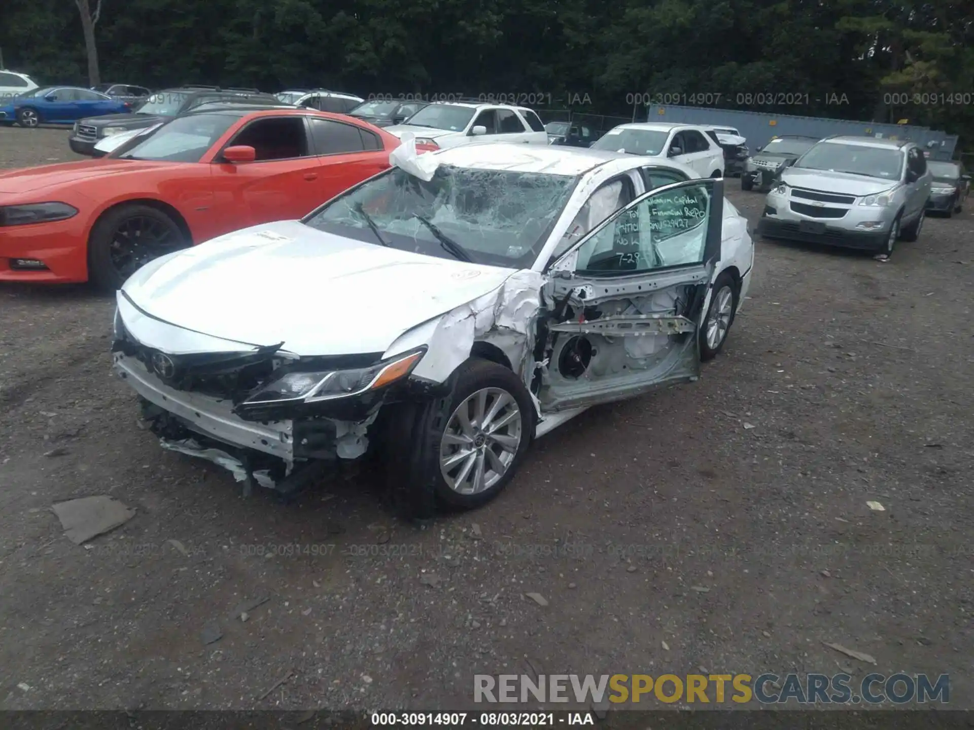 2 Photograph of a damaged car 4T1C11AK2MU529427 TOYOTA CAMRY 2021