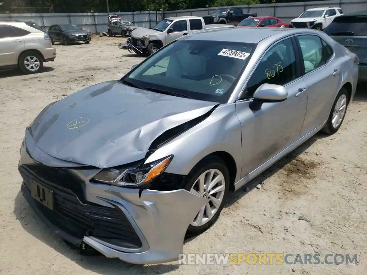 2 Photograph of a damaged car 4T1C11AK2MU544185 TOYOTA CAMRY 2021