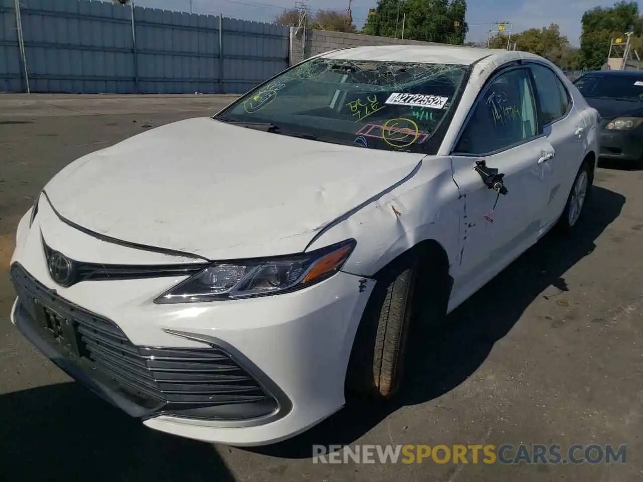 2 Photograph of a damaged car 4T1C11AK2MU560886 TOYOTA CAMRY 2021