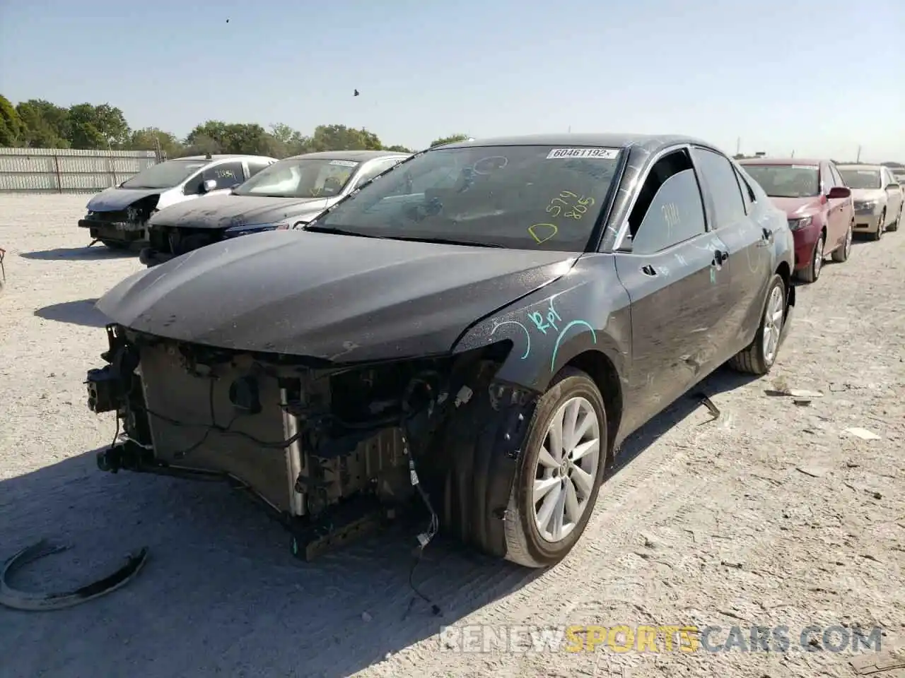 2 Photograph of a damaged car 4T1C11AK2MU574805 TOYOTA CAMRY 2021