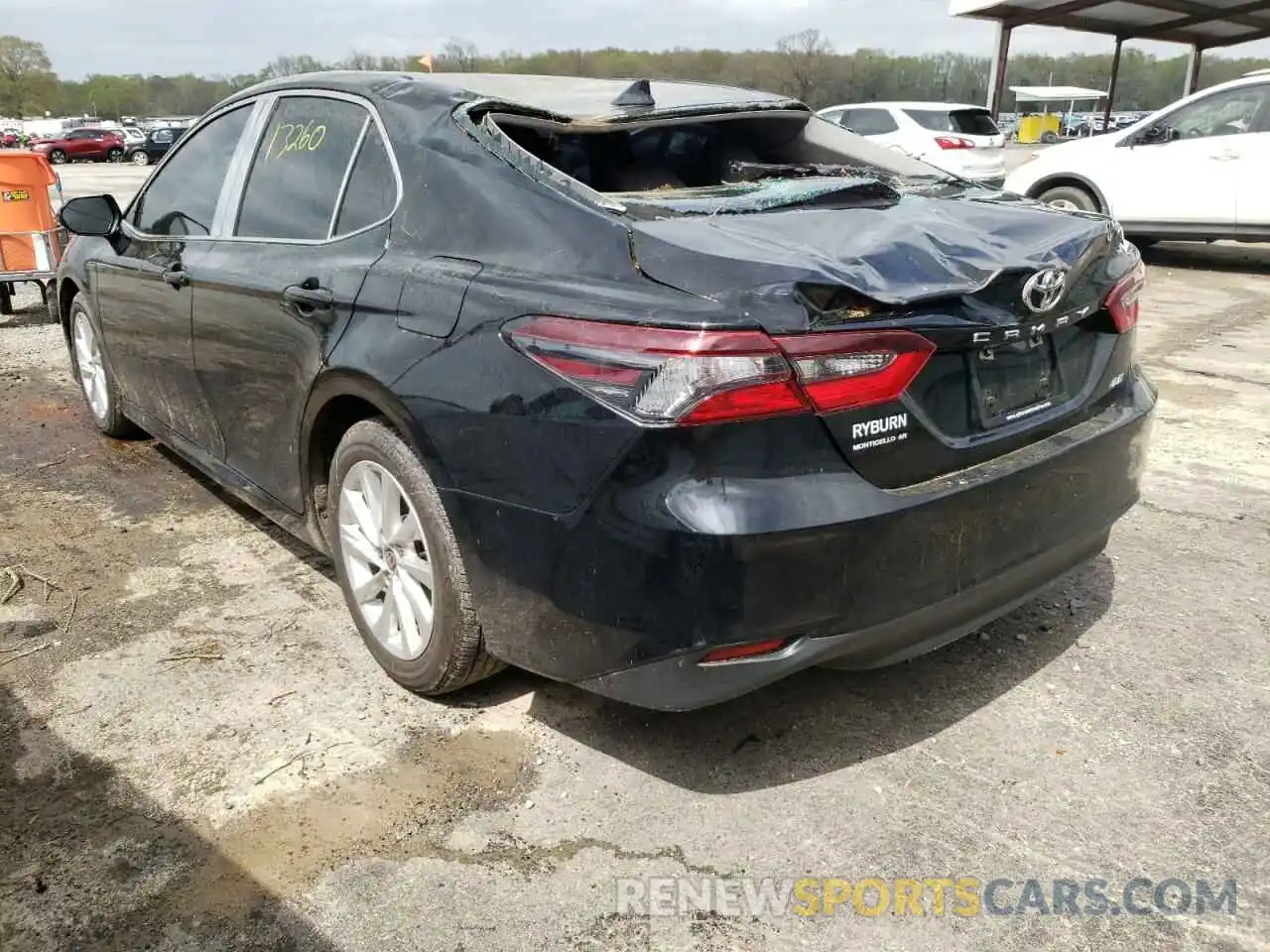 3 Photograph of a damaged car 4T1C11AK2MU598411 TOYOTA CAMRY 2021