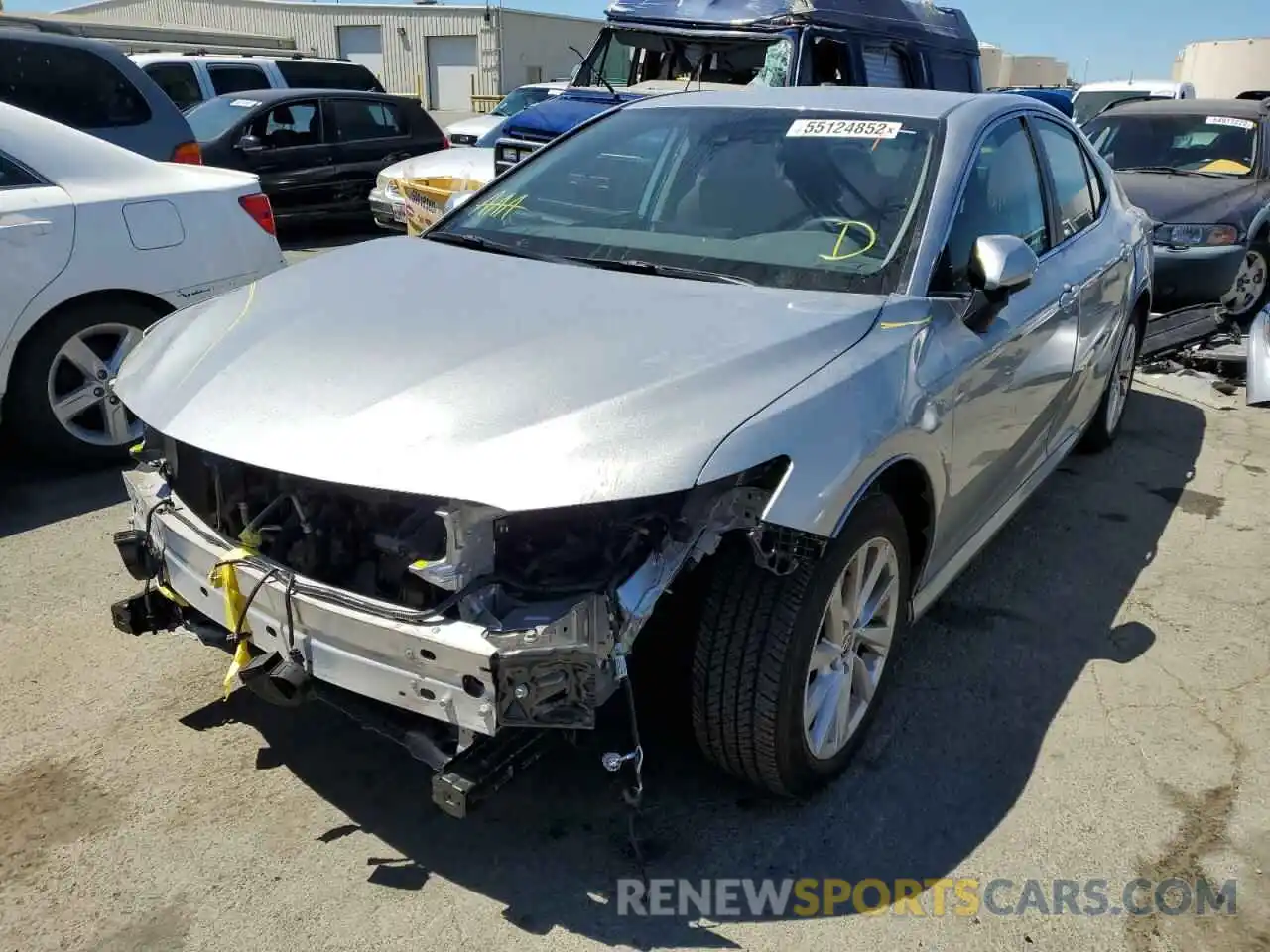 2 Photograph of a damaged car 4T1C11AK2MU603431 TOYOTA CAMRY 2021