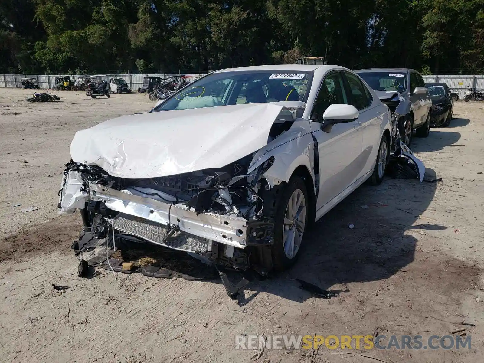 2 Photograph of a damaged car 4T1C11AK2MU608726 TOYOTA CAMRY 2021