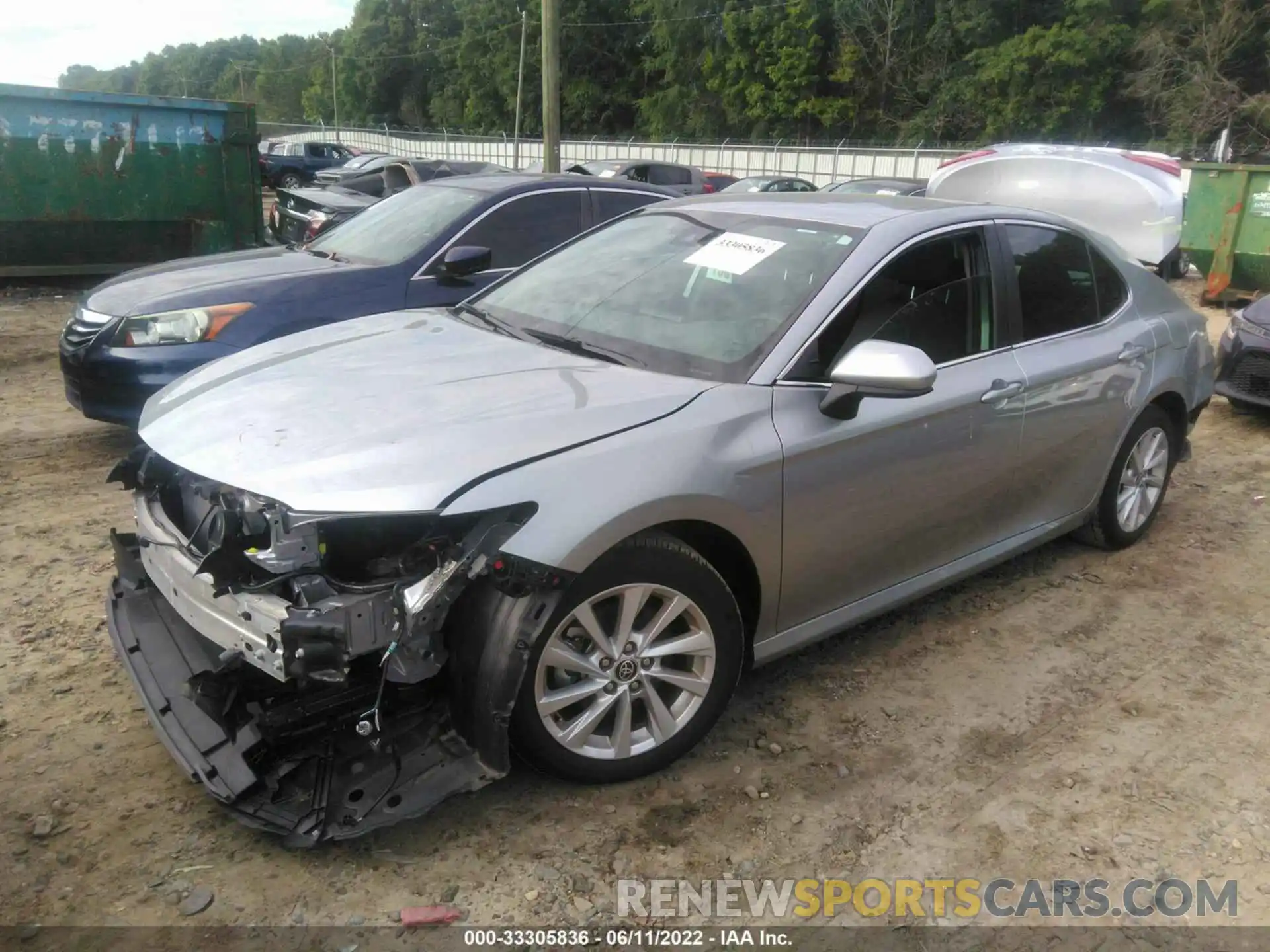 2 Photograph of a damaged car 4T1C11AK2MU610038 TOYOTA CAMRY 2021