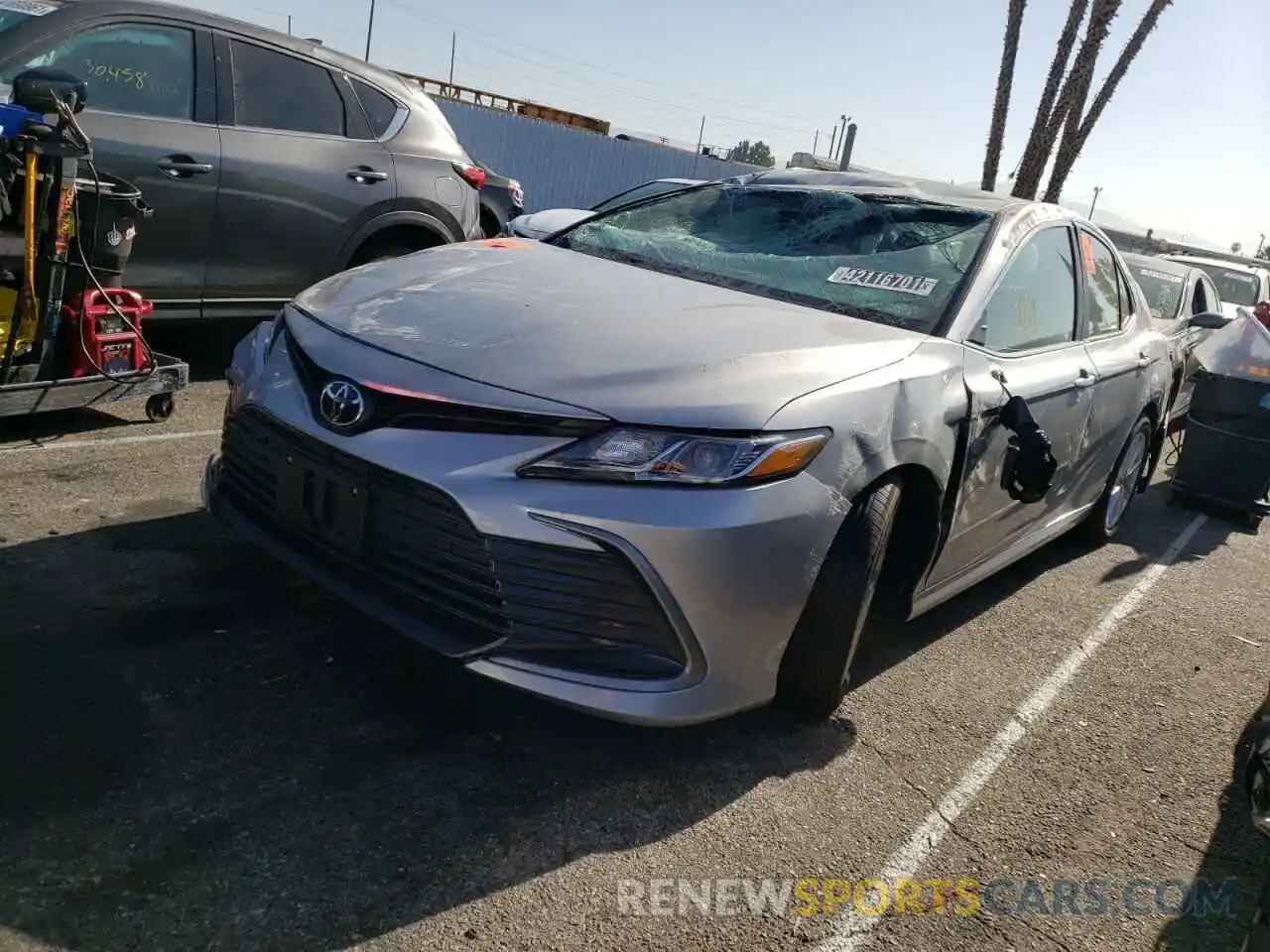 2 Photograph of a damaged car 4T1C11AK3MU444628 TOYOTA CAMRY 2021