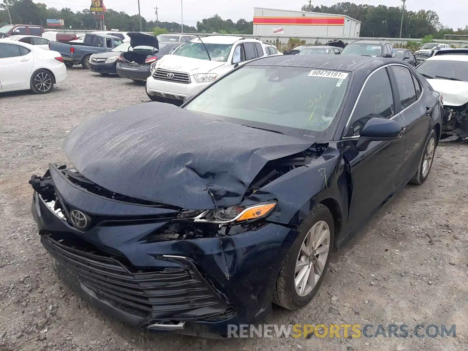 2 Photograph of a damaged car 4T1C11AK3MU453569 TOYOTA CAMRY 2021