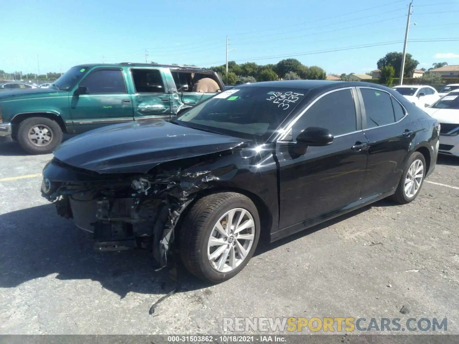 2 Photograph of a damaged car 4T1C11AK3MU523734 TOYOTA CAMRY 2021