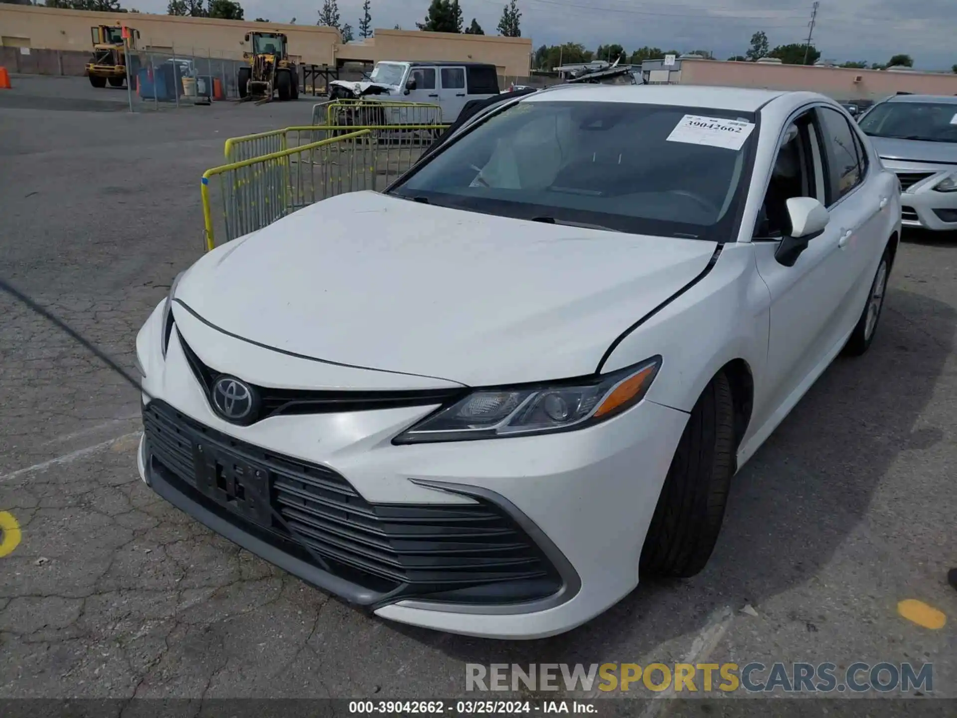 2 Photograph of a damaged car 4T1C11AK3MU562131 TOYOTA CAMRY 2021