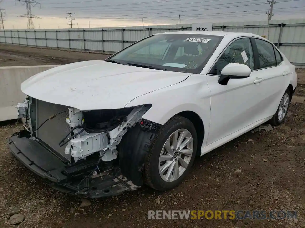 2 Photograph of a damaged car 4T1C11AK3MU572805 TOYOTA CAMRY 2021