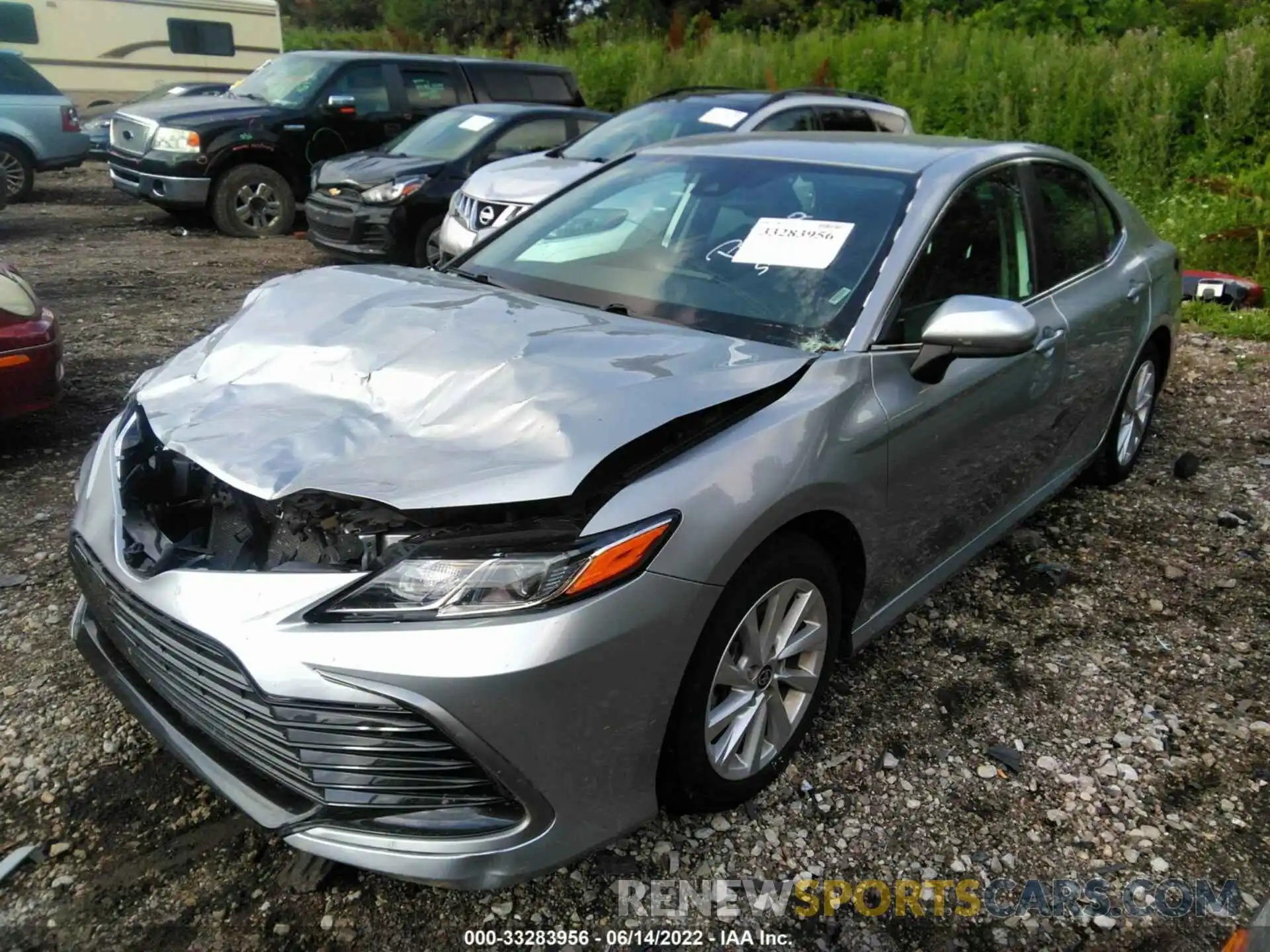 2 Photograph of a damaged car 4T1C11AK3MU573954 TOYOTA CAMRY 2021