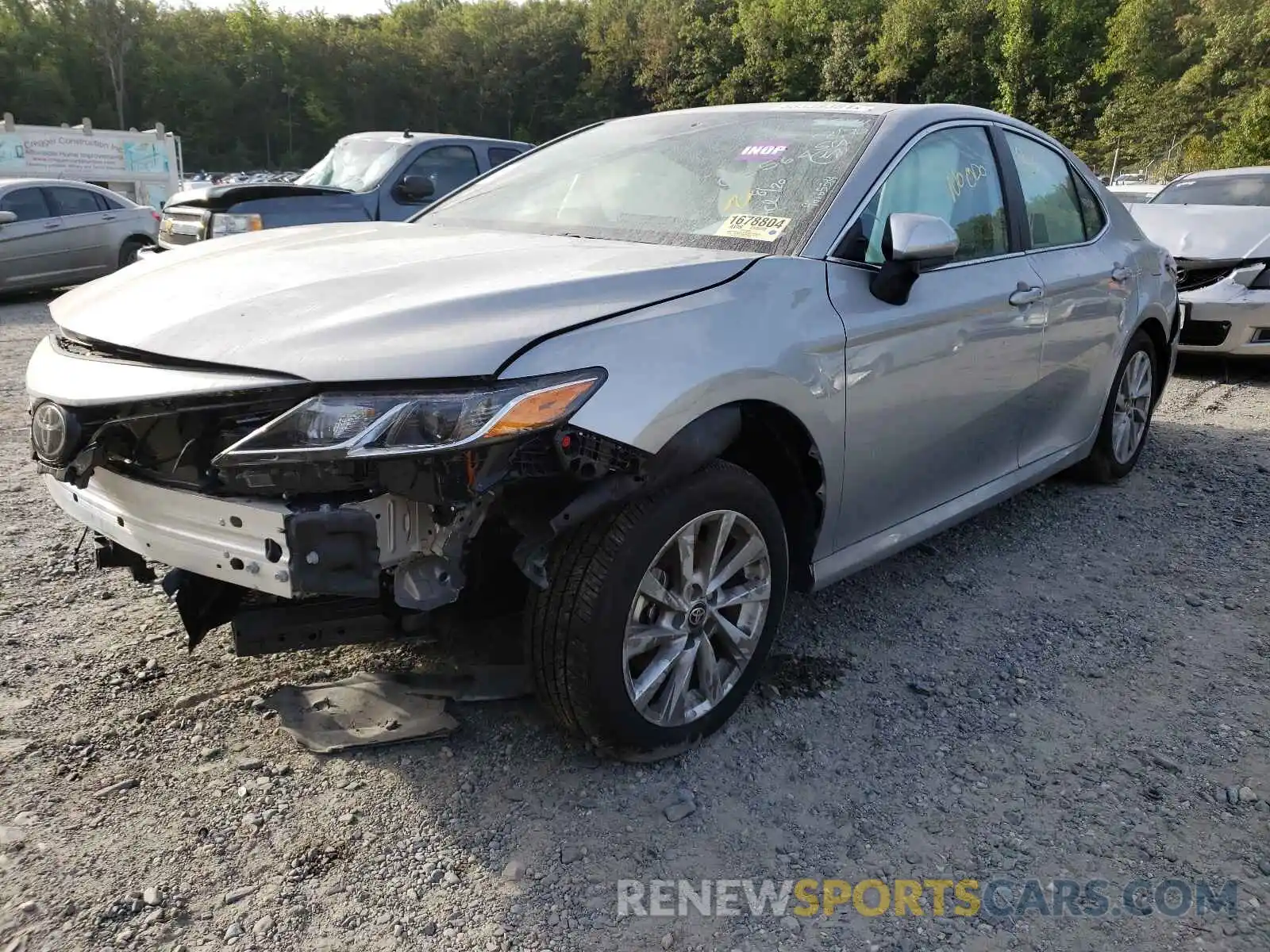 2 Photograph of a damaged car 4T1C11AK3MU577275 TOYOTA CAMRY 2021