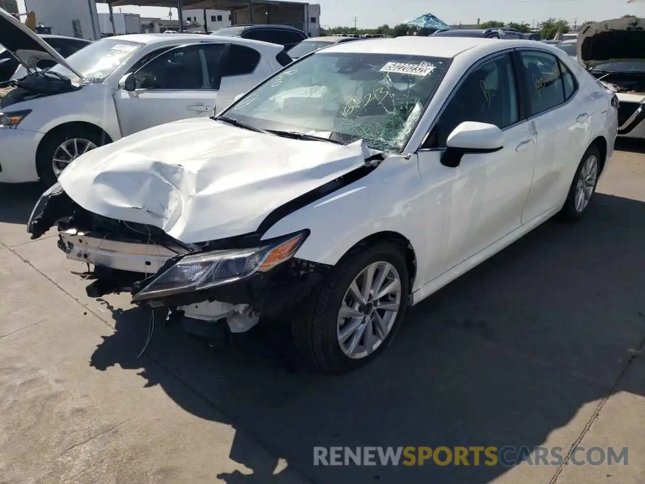 2 Photograph of a damaged car 4T1C11AK3MU585750 TOYOTA CAMRY 2021