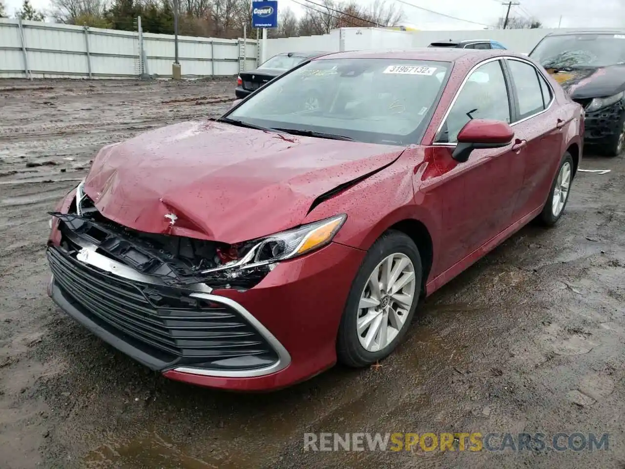 2 Photograph of a damaged car 4T1C11AK3MU587692 TOYOTA CAMRY 2021