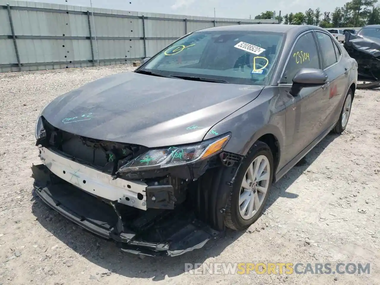 2 Photograph of a damaged car 4T1C11AK3MU590964 TOYOTA CAMRY 2021