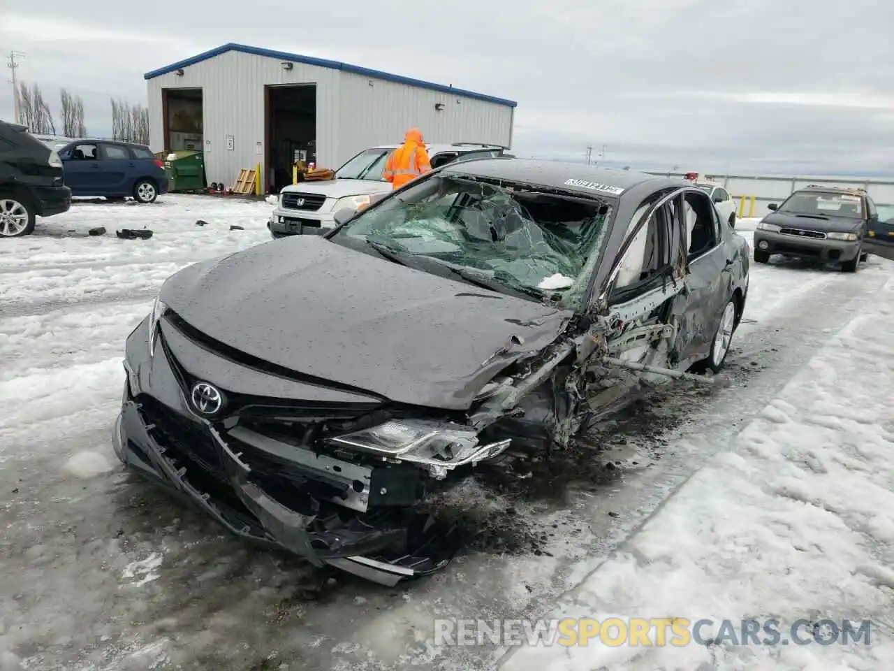 2 Photograph of a damaged car 4T1C11AK3MU593542 TOYOTA CAMRY 2021