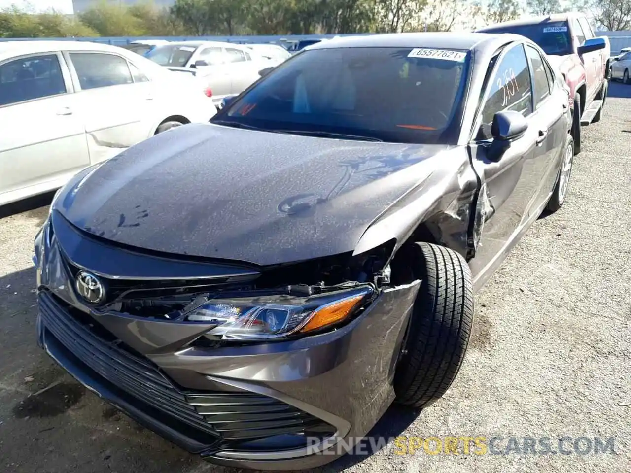 2 Photograph of a damaged car 4T1C11AK3MU598966 TOYOTA CAMRY 2021