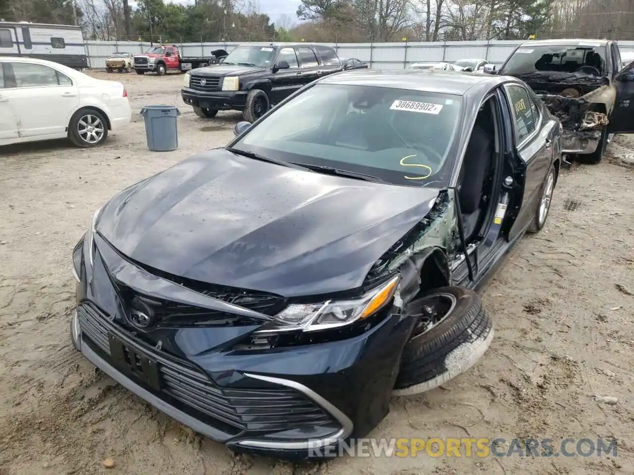 2 Photograph of a damaged car 4T1C11AK4MU418491 TOYOTA CAMRY 2021