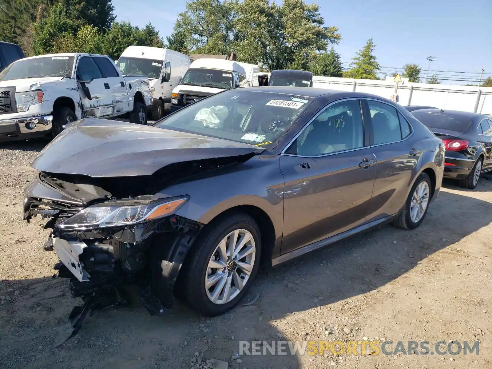 2 Photograph of a damaged car 4T1C11AK4MU444587 TOYOTA CAMRY 2021