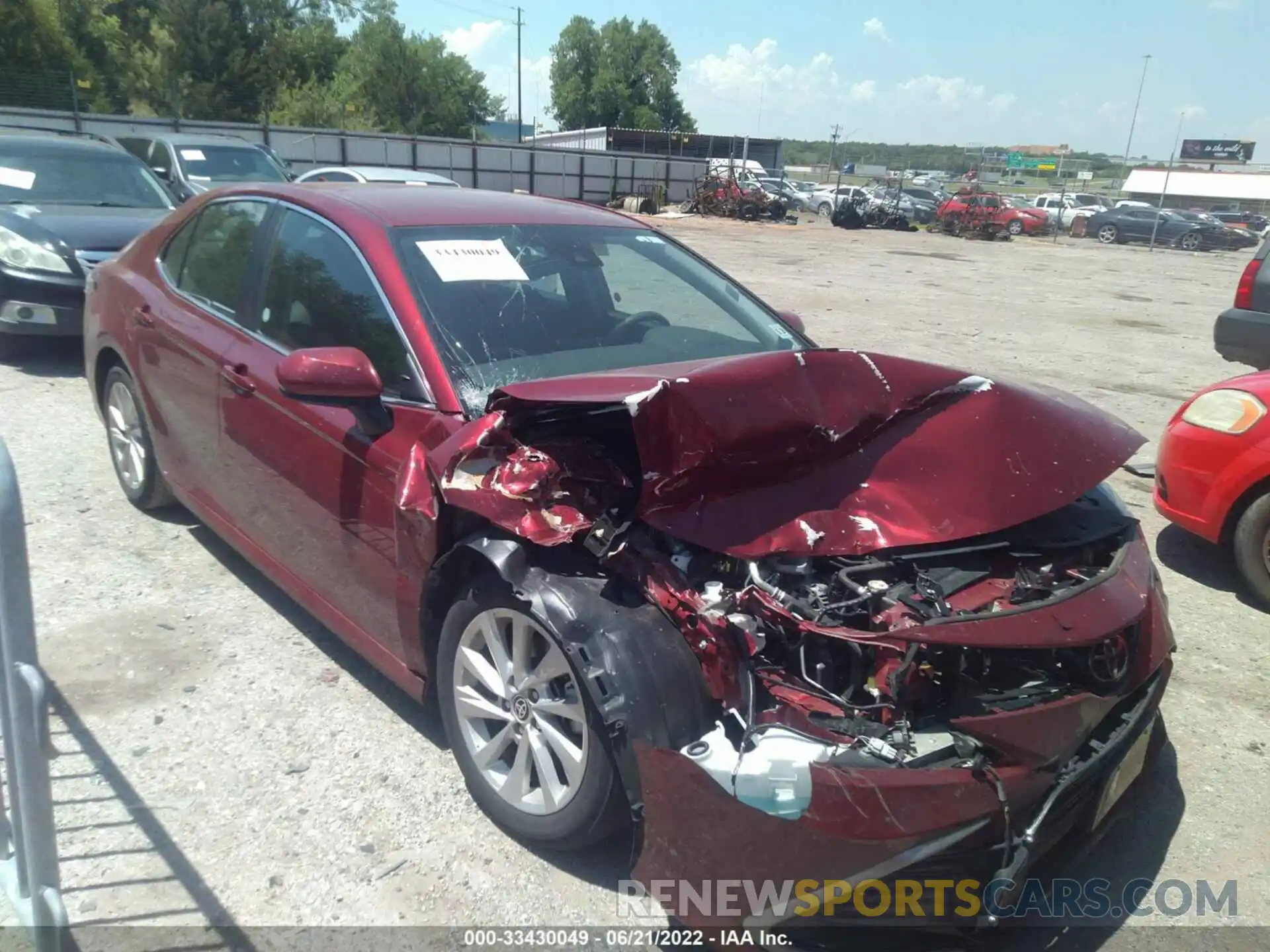 1 Photograph of a damaged car 4T1C11AK4MU466556 TOYOTA CAMRY 2021