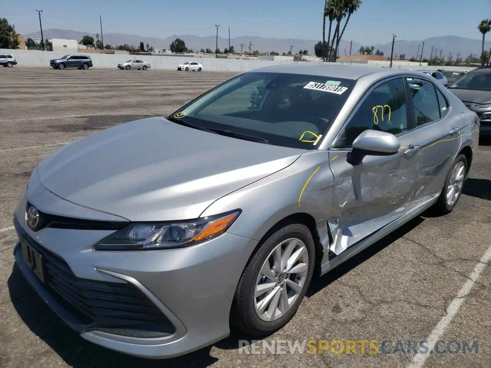 2 Photograph of a damaged car 4T1C11AK4MU476956 TOYOTA CAMRY 2021