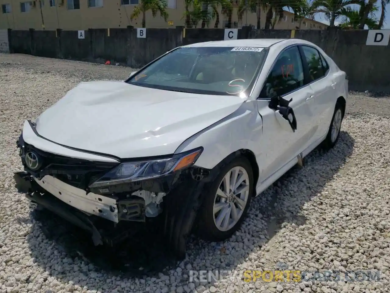 2 Photograph of a damaged car 4T1C11AK4MU592464 TOYOTA CAMRY 2021