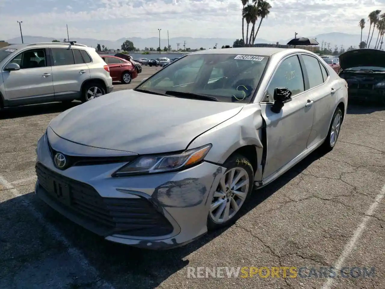 2 Photograph of a damaged car 4T1C11AK5MU443528 TOYOTA CAMRY 2021